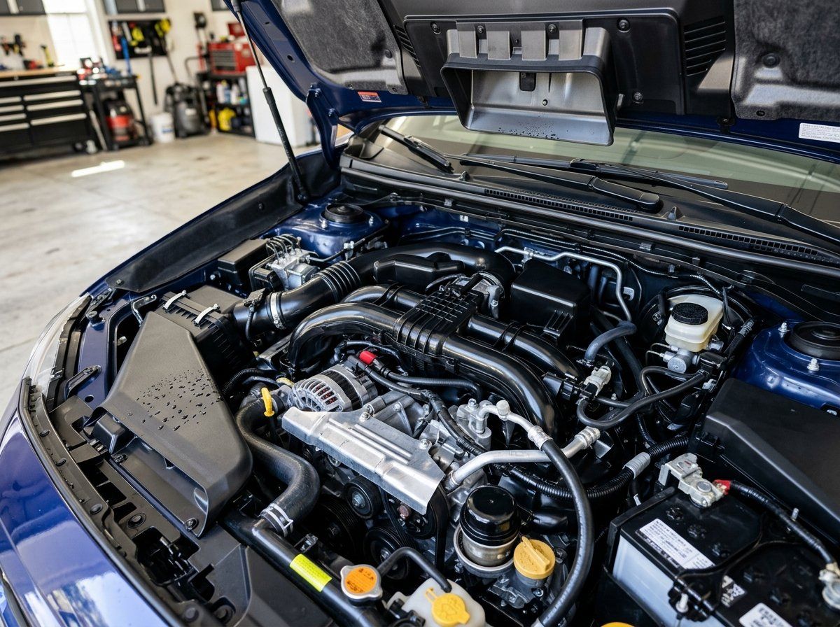 Engine bay cleaned and dressed